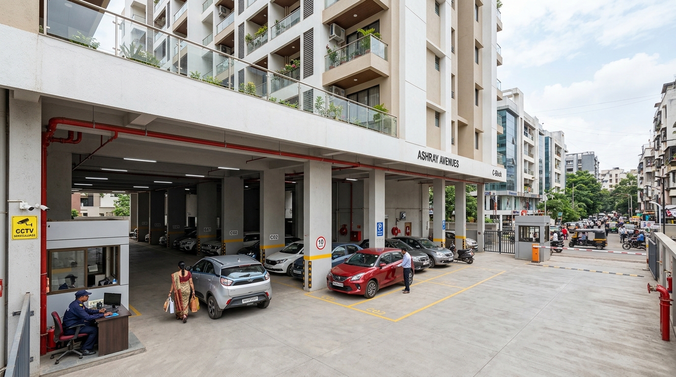 Bangalore Apartment Stilt Parking