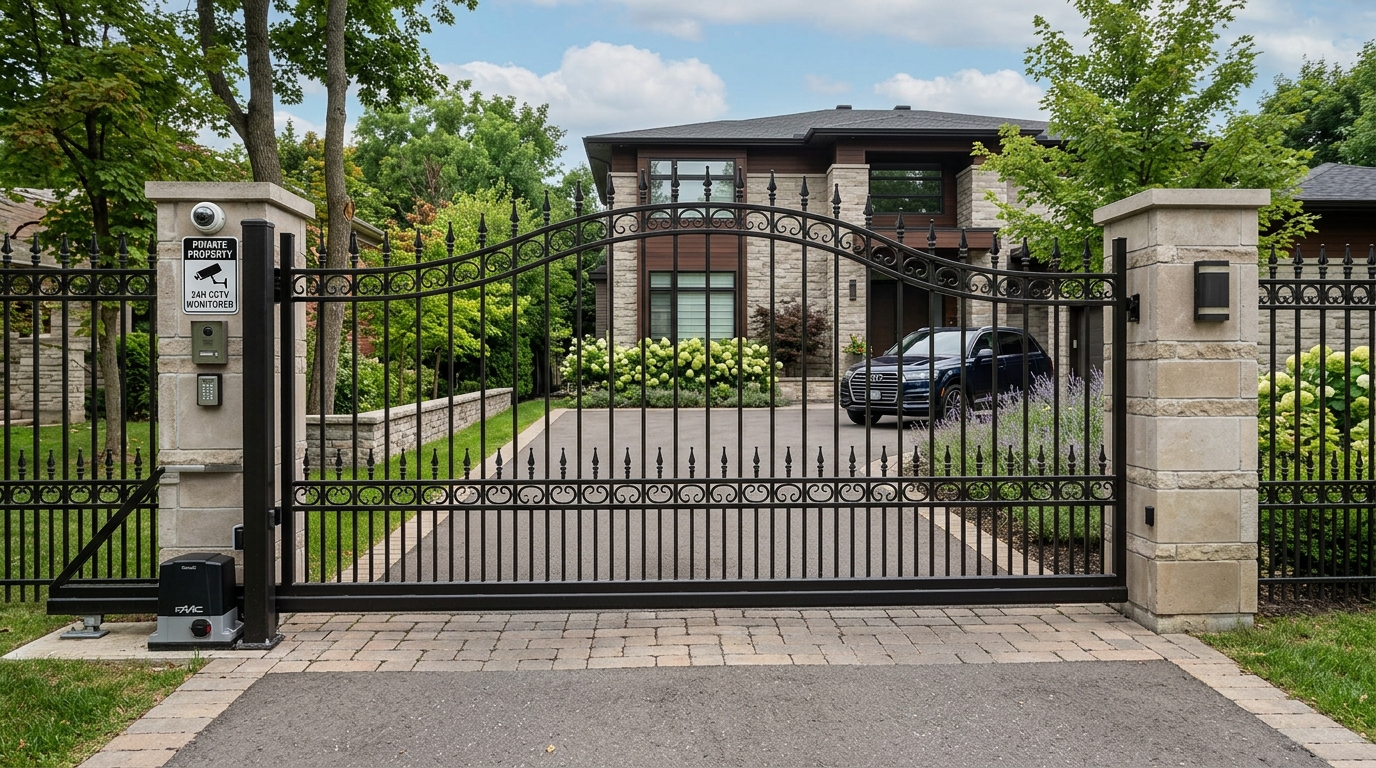Secure Residential Home Driveway Gate